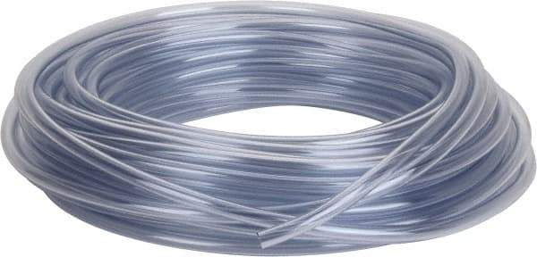 Parker - 3/8" ID x 1/2" OD, 1/16" Wall Thickness, 100' Long, Vinyl Tube - Clear, 45 Max psi, -40 to 150°F - A1 Tooling