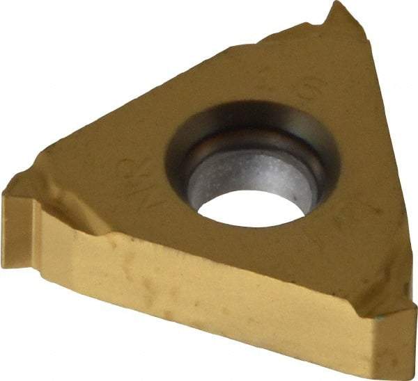 Seco - 16NR Internal Right Hand 16 UN Laydown Threading Insert - Grade CP500, TiAlN/TiN Coated Carbide - A1 Tooling