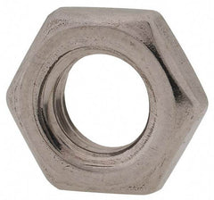 Value Collection - M8x1.25 Metric Coarse Stainless Steel Right Hand Hex Jam Nut - 13mm Across Flats, 4mm High, Uncoated - A1 Tooling