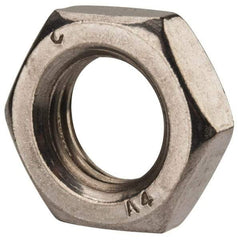 Value Collection - M16x2.00 Metric Coarse Stainless Steel Right Hand Hex Jam Nut - 24mm Across Flats, 8mm High, Uncoated - A1 Tooling