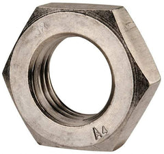 Value Collection - M30x3.50 Metric Coarse Stainless Steel Right Hand Hex Jam Nut - 46mm Across Flats, 15mm High, Uncoated - A1 Tooling