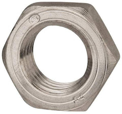 Value Collection - M36x4.00 Metric Coarse Stainless Steel Right Hand Hex Jam Nut - 55mm Across Flats, 18mm High, Uncoated - A1 Tooling