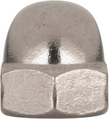 Value Collection - M10x1.5 Metric Coarse, 17mm Width Across Flats, Uncoated, Stainless Steel Acorn Nut - 18mm Overall Height, Austenitic A4, DIN 1587 - A1 Tooling