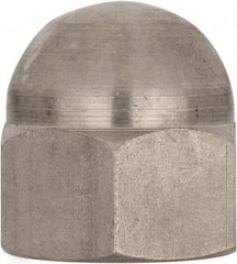 Value Collection - M18x2.5 Metric Coarse, 27mm Width Across Flats, Uncoated, Stainless Steel Acorn Nut - 32mm Overall Height, Austenitic A4, DIN 1587 - A1 Tooling