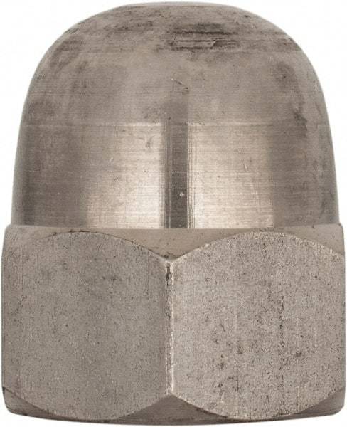 Value Collection - M22x2.5 Metric Coarse, 34mm Width Across Flats, Uncoated, Stainless Steel Acorn Nut - 39mm Overall Height, Austenitic A4, DIN 1587 - A1 Tooling