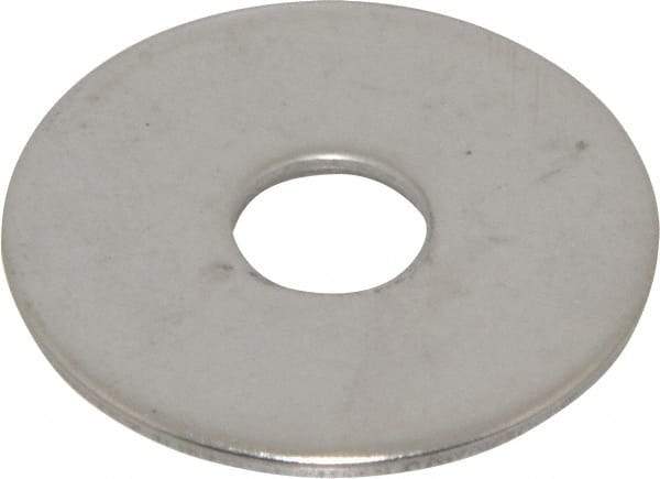 Value Collection - M10 Screw, Grade 18-8 Stainless Steel Fender Flat Washer - 10.5mm ID x 36mm OD, 2mm Thick, Plain Finish - A1 Tooling