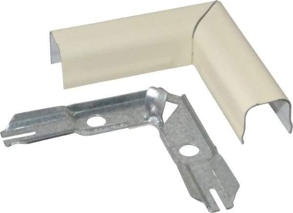 Wiremold - 3/4 Inch Long x 2 Inch Wide x 21/32 Inch High, Raceway Elbow End - 90°, Ivory, For Use with Wiremold 700 Series Raceways - A1 Tooling