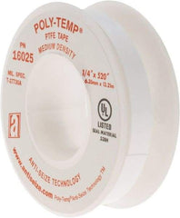 Value Collection - 1/4" Wide x 520" Long General Purpose Pipe Repair Tape - -400 to 550°F, White - A1 Tooling