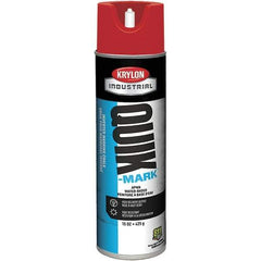 Krylon - 20 fl oz Red Marking Paint - 600' Coverage at 1" Wide, Water-Based Formula - A1 Tooling