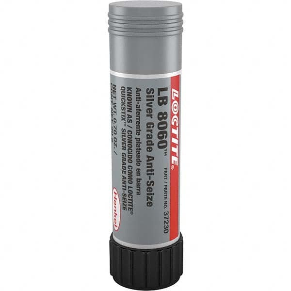 Loctite - 20 Gram Stick High Temperature Anti-Seize Lubricant - Silver Colored, -20 to 1,600°F, Silver Colored, Water Resistant - A1 Tooling