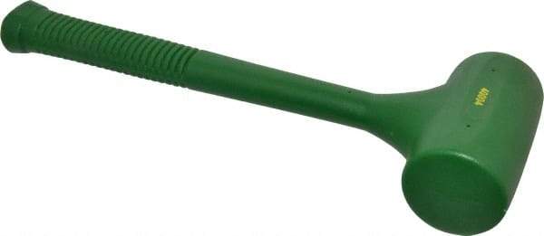 Garland - 48 oz Head 2-3/8" Face Diam Polyurethane Dead Blow Hammer - 14-1/2" OAL, Polyurethane Handle - A1 Tooling