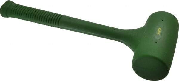 Garland - 58 oz Head 2-1/2" Face Diam Polyurethane Dead Blow Hammer - 15-1/2" OAL, Polyurethane Handle - A1 Tooling