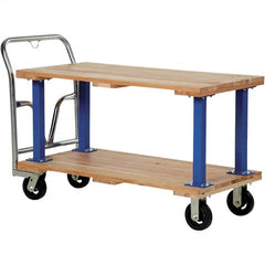 Vestil - 1,600 Lb Capacity Hardwood Platform Truck - Hardwood Deck, 24" OAW - A1 Tooling