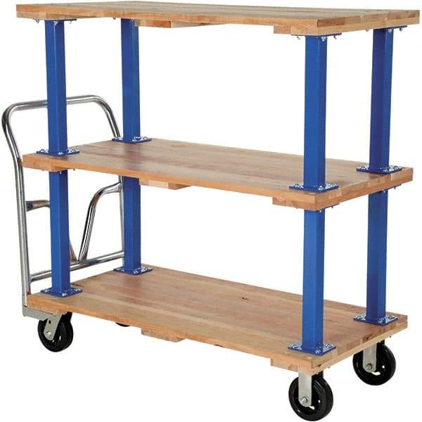 Vestil - 1,600 Lb Capacity Hardwood Platform Truck - Hardwood Deck, 24" OAW - A1 Tooling