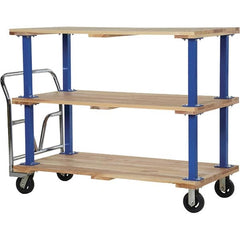 Vestil - 1,600 Lb Capacity Hardwood Platform Truck - Hardwood Deck, 30" OAW - A1 Tooling