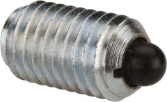 Gibraltar - 5/8-11, 1-1/16" Thread Length, 0.215" Plunger Projection, Steel Threaded Spring Plunger - 0.31" Max Plunger Diam, 1.062" Plunger Length, 7 Lb Init End Force, 50 Lb Final End Force - A1 Tooling