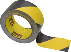 3M - Black & Yellow Striped Vinyl Tape - 2" Wide x 108' Long x 5.4 mil Thick, General Traffic - A1 Tooling