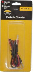 Fluke - Black/Red Electrical Test Equipment Patch Cord Set - Use with Test Equipment - A1 Tooling