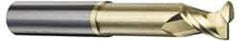 Accupro - 1/8", 2 Flute, Single End, Solid Carbide, 0.03" Corner Radius End Mill - 1-1/2" OAL, 45° Helix, Right Hand Flute, 1/4" LOC, Right Hand Cut, 1/2" Extended Reach - A1 Tooling