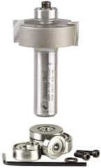 Amana Tool - 1-3/8" Cut Diam, 1/2" Length of Cut, 2 Flute Profiling Edge Profile Router Bit - Carbide-Tipped, 1/2" Shank Diam, 2-3/8" OAL, Uncoated - A1 Tooling