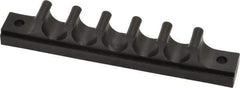 Midwest Control - 1/2 Hose OD, Multitube Holder - Black, 5 Slots, 4-1/2" OAL, 0.218" Mounting Hole, For Use With Plastic Tubing, Hose & Wire - A1 Tooling