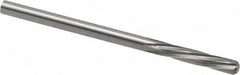 Magafor - 3.2512mm Solid Carbide 6 Flute Chucking Reamer - Spiral Flute, 0.128" Straight Shank, 19/32" Flute Length, 2-1/4" OAL - A1 Tooling