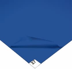 Wearwell - 3' Long x 2' Wide x 1/8" Thick, Dry Environment, Smooth Pattern Clean Room Matting - Tacky Sheets, Blue, 30 Layers per Mat, Series 095 - A1 Tooling