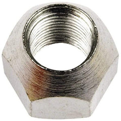 Dorman - 9/16-18 Zinc Finish Open Wheel Nut - 7/8" Hex, 3/4" OAL, 60° Seat Angle - A1 Tooling