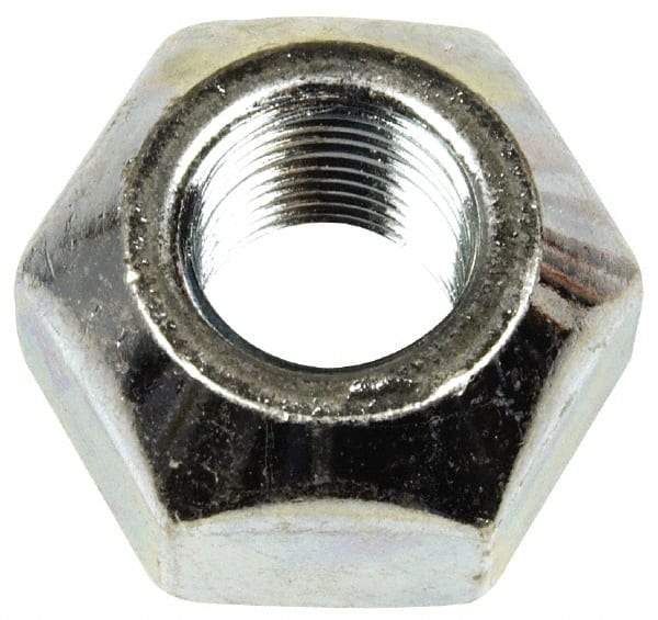 Dorman - 9/16-18 Zinc Finish Open Wheel Nut - 1-1/16" Hex, 21/32" OAL, 90° Seat Angle - A1 Tooling