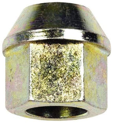 Dorman - 1/2-20 Zinc Finish Open Wheel Nut - 13/16" Hex, 15/16" OAL, 60° Seat Angle - A1 Tooling