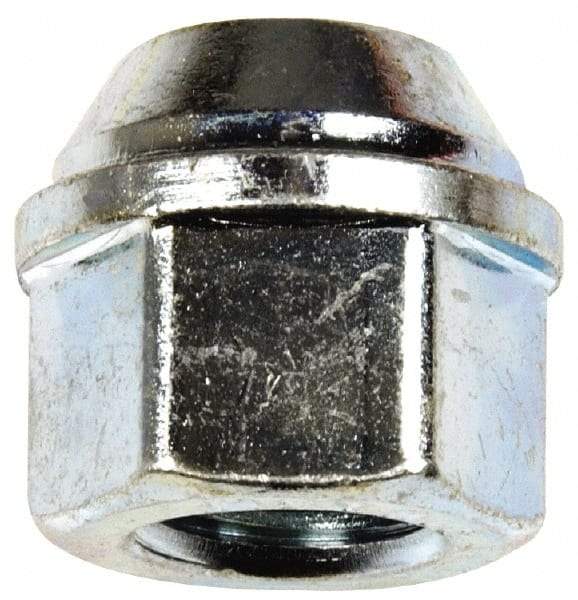 Dorman - M12-1.5 Zinc Finish Open Wheel Nut - 19mm Hex, 20.5mm OAL, 60° Seat Angle - A1 Tooling