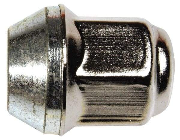 Dorman - M12-1.5 Stainless Finish Capped Wheel Nut - 19mm Hex, 31mm OAL, 60° Seat Angle - A1 Tooling