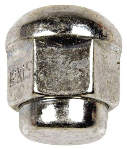 Dorman - M12-1.5 Chrome Finish Capped Wheel Nut - 19mm Hex, 24.5mm OAL, 60° Seat Angle - A1 Tooling