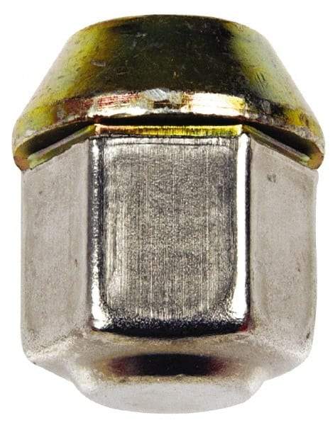 Dorman - 1/2-20 Stainless Finish Capped Wheel Nut - 3/4" Hex, 1-1/16" OAL, 60° Seat Angle - A1 Tooling