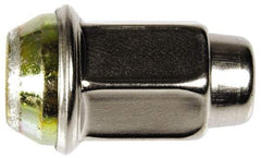 Dorman - 1/2-20 Stainless Finish Capped Wheel Nut - 3/4" Hex, 1-5/8" OAL, 60° Seat Angle - A1 Tooling