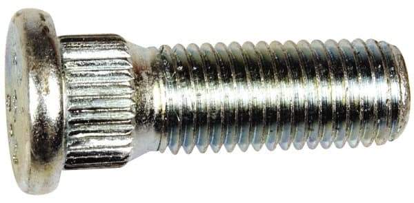 Dorman - M12-1.5 Serrated Bolt Wheel Stud - 14.35mm Knurl, 37.5mm OAL, 7mm Shoulder Length - A1 Tooling