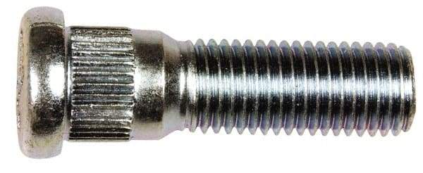 Dorman - M12-1.5 Serrated Bolt Wheel Stud - 14.17mm Knurl, 44.5mm OAL, 12.5mm Shoulder Length - A1 Tooling