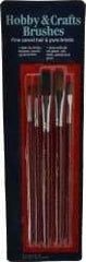 Wooster Brush - #2, #4 Camel Hair Artist's Paint Brush Set - 1/4, 1/2" Wide, Plastic Handle - A1 Tooling