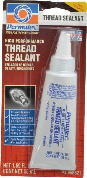 Permatex - 50 mL Tube, White, Paste High Strength Threadlocker - Series 565 - A1 Tooling