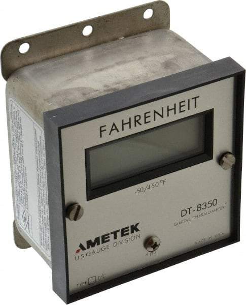 Ametek - -50 to 450°F Digital Thermometer - LCD Display, J Thermocouple Sensor, Battery Power - A1 Tooling