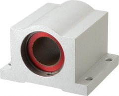 Pacific Bearing - 1" ID, 3-1/4" OAW x 2.813" OAL x 2.813" OAH Pillow Block - 3,525 Lb Static Cap, 2-7/8" Btw Mnt Hole Ctrs, 1.187" Base-to-Ctr Ht, Aluminum - A1 Tooling