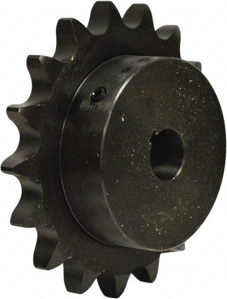 U.S. Tsubaki - 19 Teeth, 1/2" Chain Pitch, Chain Size 40, Finished Bore Sprocket - 1-1/2" Bore Diam, 3.038" Pitch Diam, 3.3" Outside Diam - A1 Tooling