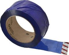 3M - 2" x 110 Yd Blue Rubber Adhesive Sealing Tape - Polypropylene Film Backing, 1.9 mil Thick, 44 Lb Tensile Strength, Series 371 - A1 Tooling