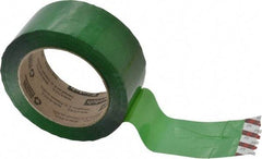 3M - 2" x 110 Yd Green Rubber Adhesive Sealing Tape - Polypropylene Film Backing, 1.9 mil Thick, 44 Lb Tensile Strength, Series 371 - A1 Tooling