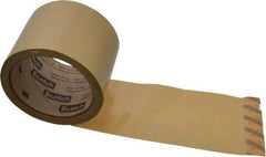 3M - 3" x 55 Yd Natural (Color) Rubber Adhesive Sealing Tape - Polypropylene Film Backing, 1.9 mil Thick, 44 Lb Tensile Strength, Series 371 - A1 Tooling