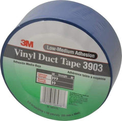 3M - 2" x 50 Yds Blue Duct Tape - 6.5 mil, Rubber Adhesive, Vinyl Backing, 12.6 Lb/ln Tensile Strength, 200°F Max, Series 3903 - A1 Tooling