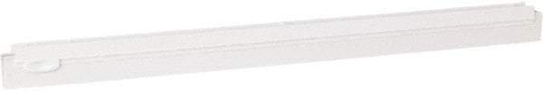 Vikan - 24" Rubber Blade Squeegee Refill - Double Edge, White, Plastic Holder - A1 Tooling