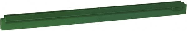 Vikan - 24" Rubber Blade Squeegee Refill - Double Edge, Green, Plastic Holder - A1 Tooling