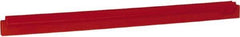 Vikan - 24" Rubber Blade Squeegee Refill - Double Edge, Red, Plastic Holder - A1 Tooling