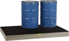 Little Giant - 99 Gal Sump, 9,000 Lb Capacity, 6 Drum, Steel Spill Deck or Pallet - 76" Long x 51" Wide x 6-1/2" High - A1 Tooling